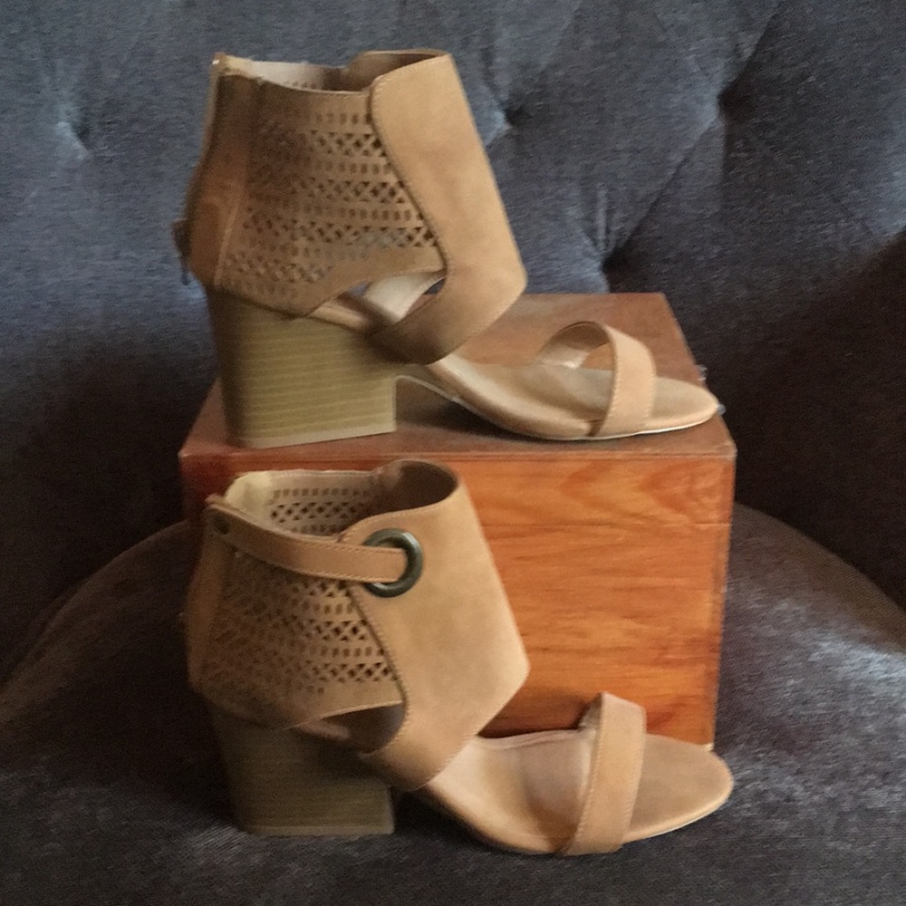 Qupid Faux Suede Heels